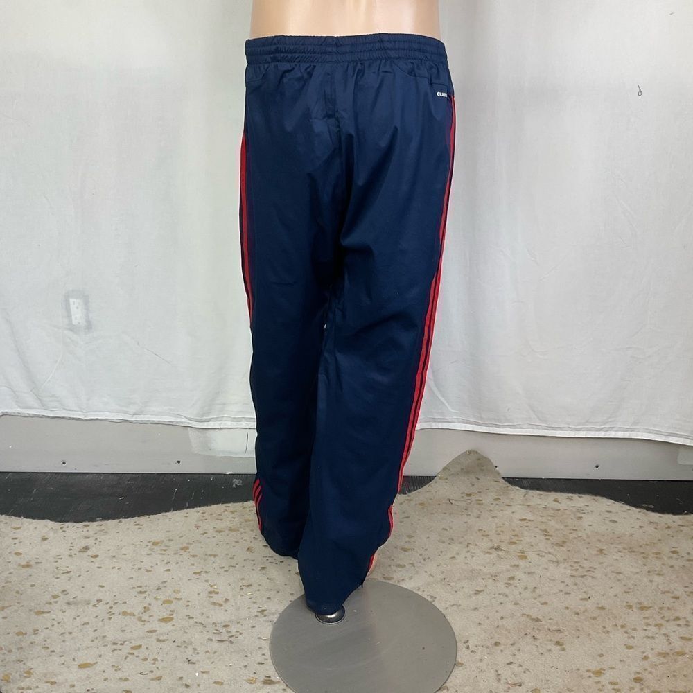 NEW Adidas Men’s Climalite Pant Revo Remix Navy Blue Red Stripes Track Pants L - Picture 5 of 14